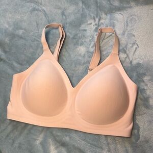OEAK wireless light pink push up bra